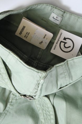 Дамски панталон Pepe Jeans, Размер S, Цвят Зелен, Цена 26,52 лв.