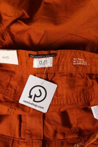 Damskie spodnie Q/S by S.Oliver, Rozmiar L, Kolor Pomarańczowy, Cena 247,89 zł
