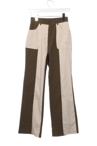 Дамски панталон SHEIN, Размер XS, Цвят Зелен, Цена 16,54 лв.