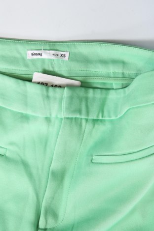 Γυναικείο παντελόνι Sinsay, Μέγεθος XS, Χρώμα Πράσινο, Τιμή 7,01 €