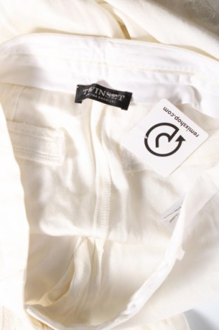 Γυναικείο παντελόνι TWINSET, Μέγεθος M, Χρώμα Εκρού, Τιμή 18,60 €