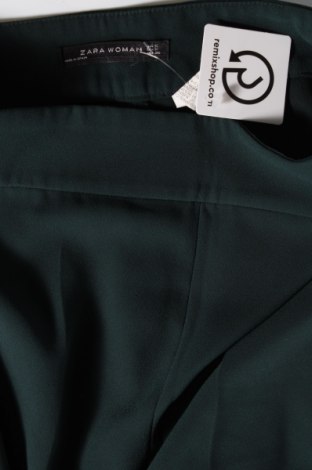 Pantaloni de femei Zara, Mărime S, Culoare Verde, Preț 69,82 Lei
