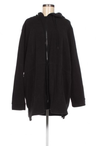 Γυναικείο fleece φούτερ Janina, Μέγεθος 5XL, Χρώμα Μαύρο, Τιμή 28,45 €
