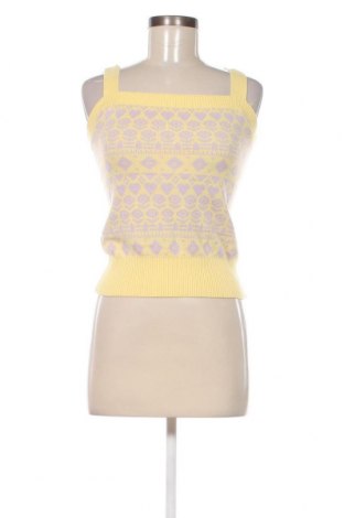 Γυναικείο αμάνικο μπλουζάκι Ajc, Μέγεθος XS, Χρώμα Κίτρινο, Τιμή 4,02 €