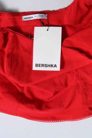 Γυναικείο αμάνικο μπλουζάκι Bershka, Μέγεθος S, Χρώμα Κόκκινο, Τιμή 10,82 €