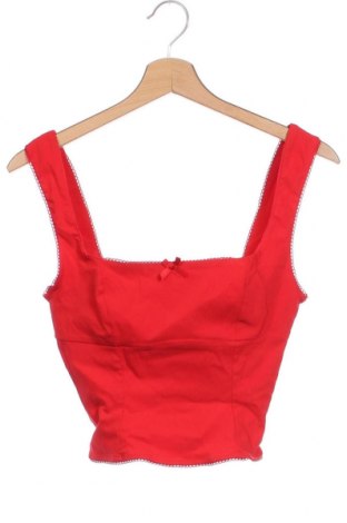 Γυναικείο αμάνικο μπλουζάκι Bershka, Μέγεθος S, Χρώμα Κόκκινο, Τιμή 6,49 €