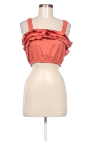 Γυναικείο αμάνικο μπλουζάκι Boohoo, Μέγεθος S, Χρώμα Πορτοκαλί, Τιμή 5,73 €