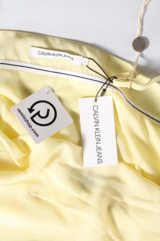 Damska koszulka na ramiączkach Calvin Klein Jeans, Rozmiar L, Kolor Żółty, Cena 115,68 zł