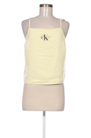 Damska koszulka na ramiączkach Calvin Klein Jeans, Rozmiar L, Kolor Żółty, Cena 99,16 zł
