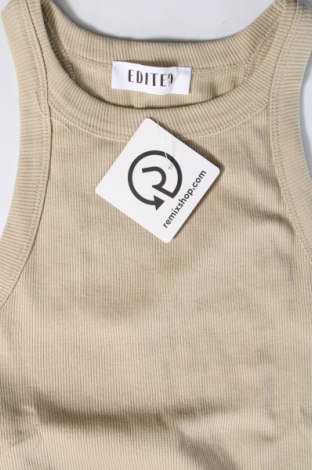 Γυναικείο αμάνικο μπλουζάκι Edited, Μέγεθος M, Χρώμα  Μπέζ, Τιμή 15,98 €