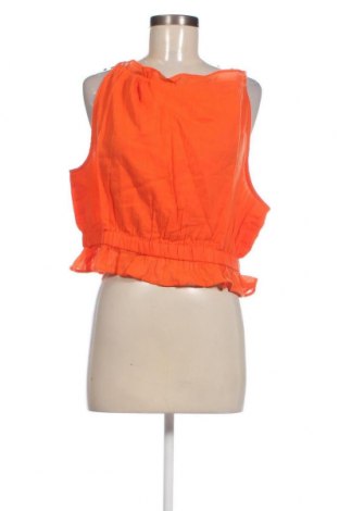 Γυναικείο αμάνικο μπλουζάκι Gina Tricot, Μέγεθος XL, Χρώμα Πορτοκαλί, Τιμή 5,91 €
