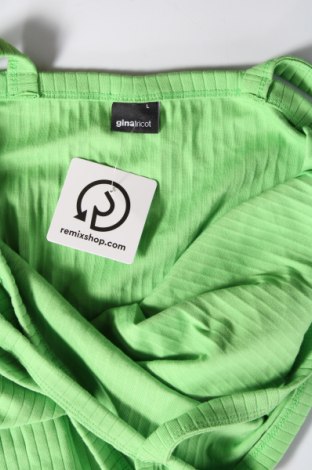 Damska koszulka na ramiączkach Gina Tricot, Rozmiar L, Kolor Zielony, Cena 20,66 zł