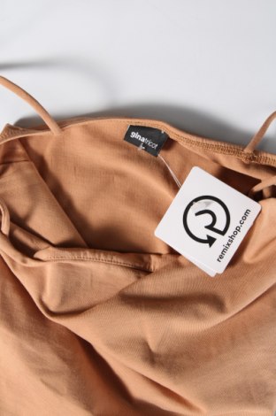 Γυναικείο αμάνικο μπλουζάκι Gina Tricot, Μέγεθος S, Χρώμα  Μπέζ, Τιμή 4,63 €