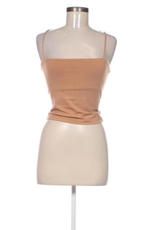 Γυναικείο αμάνικο μπλουζάκι Gina Tricot, Μέγεθος S, Χρώμα  Μπέζ, Τιμή 4,63 €