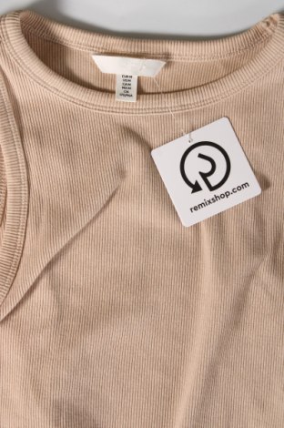 Damska koszulka na ramiączkach H&M, Rozmiar M, Kolor Beżowy, Cena 29,97 zł