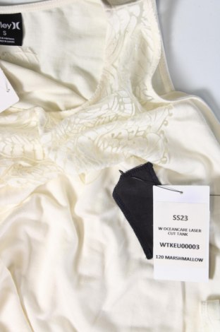 Γυναικείο αμάνικο μπλουζάκι Hurley, Μέγεθος S, Χρώμα Εκρού, Τιμή 31,96 €