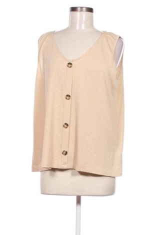 Γυναικείο αμάνικο μπλουζάκι Jean Pascale, Μέγεθος L, Χρώμα  Μπέζ, Τιμή 2,94 €
