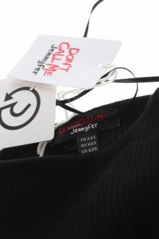 Γυναικείο αμάνικο μπλουζάκι Jennyfer, Μέγεθος XXS, Χρώμα Μαύρο, Τιμή 10,82 €