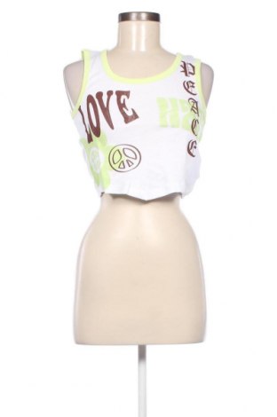 Γυναικείο αμάνικο μπλουζάκι Jennyfer, Μέγεθος S, Χρώμα Λευκό, Τιμή 3,03 €