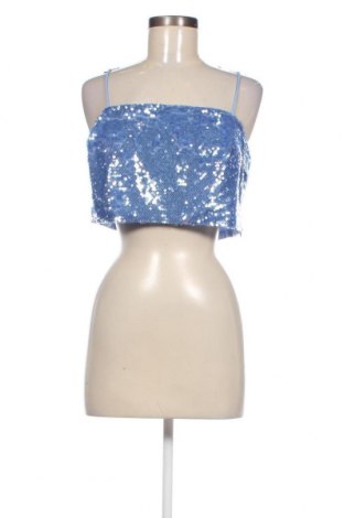 Γυναικείο αμάνικο μπλουζάκι Karen Millen, Μέγεθος L, Χρώμα Μπλέ, Τιμή 37,11 €
