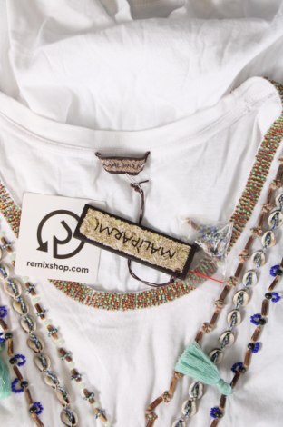 Γυναικείο αμάνικο μπλουζάκι Maliparmi, Μέγεθος XS, Χρώμα Λευκό, Τιμή 20,41 €