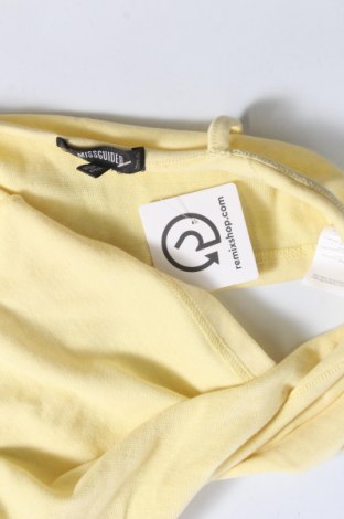 Γυναικείο αμάνικο μπλουζάκι Missguided, Μέγεθος L, Χρώμα Κίτρινο, Τιμή 1,84 €