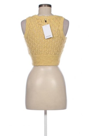 Γυναικείο αμάνικο μπλουζάκι Monki, Μέγεθος XS, Χρώμα Κίτρινο, Τιμή 4,87 €