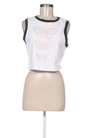 Γυναικείο αμάνικο μπλουζάκι Neon & Nylon by Only, Μέγεθος XL, Χρώμα Λευκό, Τιμή 2,40 €