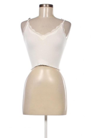 Γυναικείο αμάνικο μπλουζάκι Pull&Bear, Μέγεθος XS, Χρώμα Λευκό, Τιμή 5,63 €