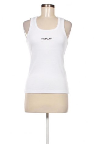 Γυναικείο αμάνικο μπλουζάκι Replay, Μέγεθος M, Χρώμα Λευκό, Τιμή 36,83 €