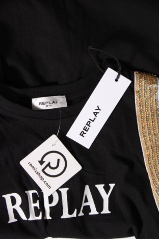 Γυναικείο αμάνικο μπλουζάκι Replay, Μέγεθος L, Χρώμα Μαύρο, Τιμή 37,11 €