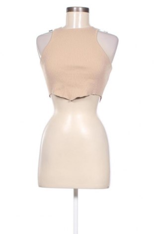 Γυναικείο αμάνικο μπλουζάκι Tally Weijl, Μέγεθος S, Χρώμα  Μπέζ, Τιμή 2,60 €