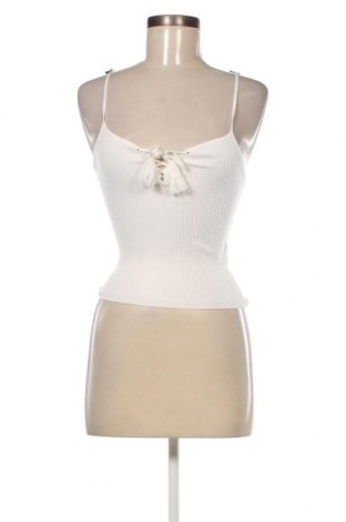 Γυναικείο αμάνικο μπλουζάκι Tally Weijl, Μέγεθος XS, Χρώμα Λευκό, Τιμή 4,44 €