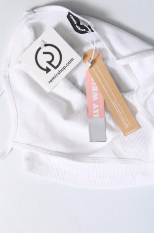 Γυναικείο αμάνικο μπλουζάκι Tally Weijl, Μέγεθος XXS, Χρώμα Λευκό, Τιμή 3,57 €