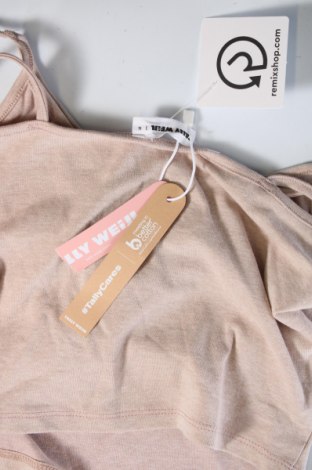 Γυναικείο αμάνικο μπλουζάκι Tally Weijl, Μέγεθος S, Χρώμα  Μπέζ, Τιμή 10,82 €
