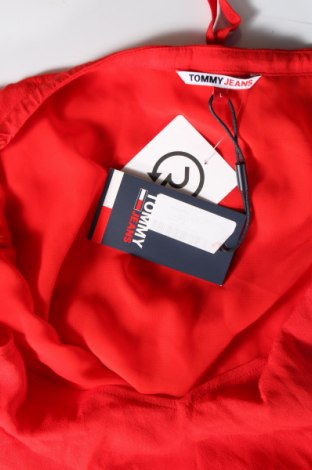 Damska koszulka na ramiączkach Tommy Jeans, Rozmiar L, Kolor Czerwony, Cena 119,17 zł