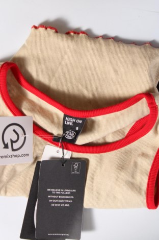Γυναικείο αμάνικο μπλουζάκι Von Dutch, Μέγεθος S, Χρώμα  Μπέζ, Τιμή 31,96 €