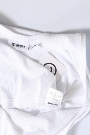 Γυναικείο αμάνικο μπλουζάκι Weekday, Μέγεθος XL, Χρώμα Λευκό, Τιμή 3,46 €