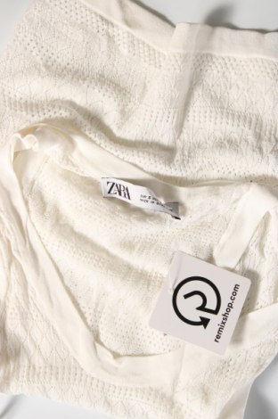 Γυναικείο αμάνικο μπλουζάκι Zara, Μέγεθος S, Χρώμα Λευκό, Τιμή 6,14 €