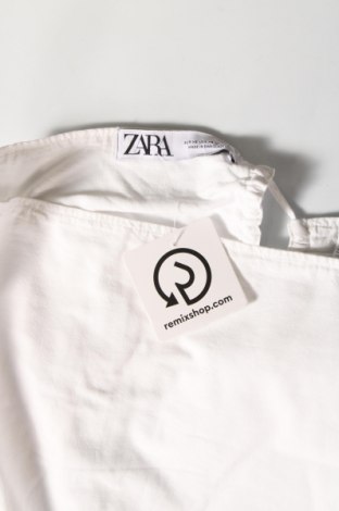 Γυναικείο αμάνικο μπλουζάκι Zara, Μέγεθος XS, Χρώμα Λευκό, Τιμή 10,23 €