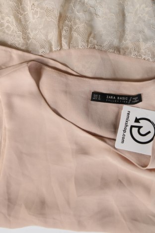 Γυναικείο αμάνικο μπλουζάκι Zara, Μέγεθος S, Χρώμα  Μπέζ, Τιμή 6,02 €