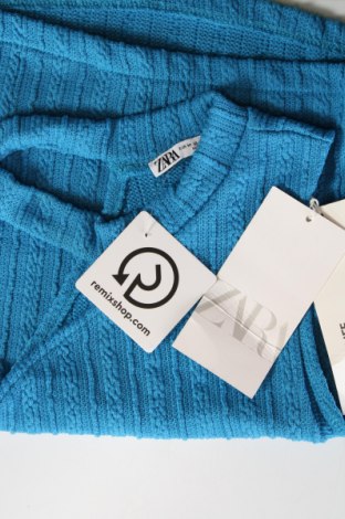 Γυναικείο αμάνικο μπλουζάκι Zara, Μέγεθος M, Χρώμα Μπλέ, Τιμή 5,20 €