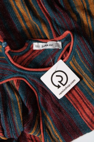 Γυναικείο αμάνικο μπλουζάκι Zara Knitwear, Μέγεθος L, Χρώμα Πολύχρωμο, Τιμή 6,80 €