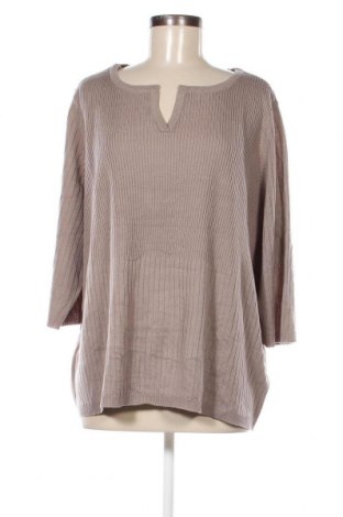 Γυναικείο πουλόβερ, Μέγεθος 4XL, Χρώμα Γκρί, Τιμή 17,94 €