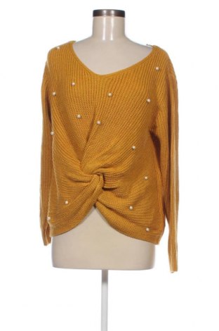 Дамски пуловер, Размер L, Цвят Жълт, Цена 13,05 лв.