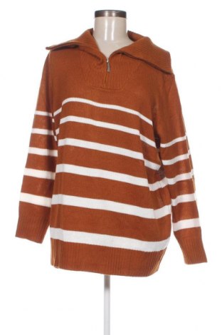 Дамски пуловер, Размер XXL, Цвят Кафяв, Цена 29,00 лв.