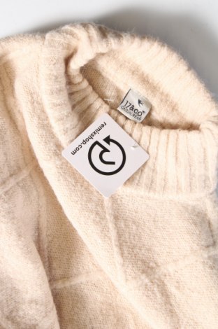 Дамски пуловер 17 & Co., Размер S, Цвят Бежов, Цена 9,28 лв.