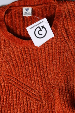 Damenpullover 17 & Co., Größe M, Farbe Orange, Preis 6,86 €