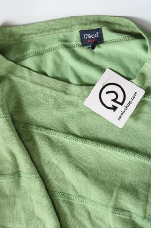 Damenpullover 17 & Co., Größe S, Farbe Grün, Preis € 12,49