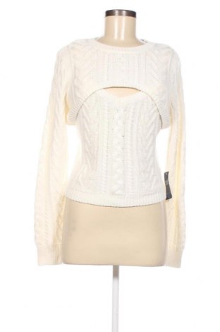 Дамски пуловер Abercrombie & Fitch, Размер L, Цвят Бял, Цена 71,40 лв.